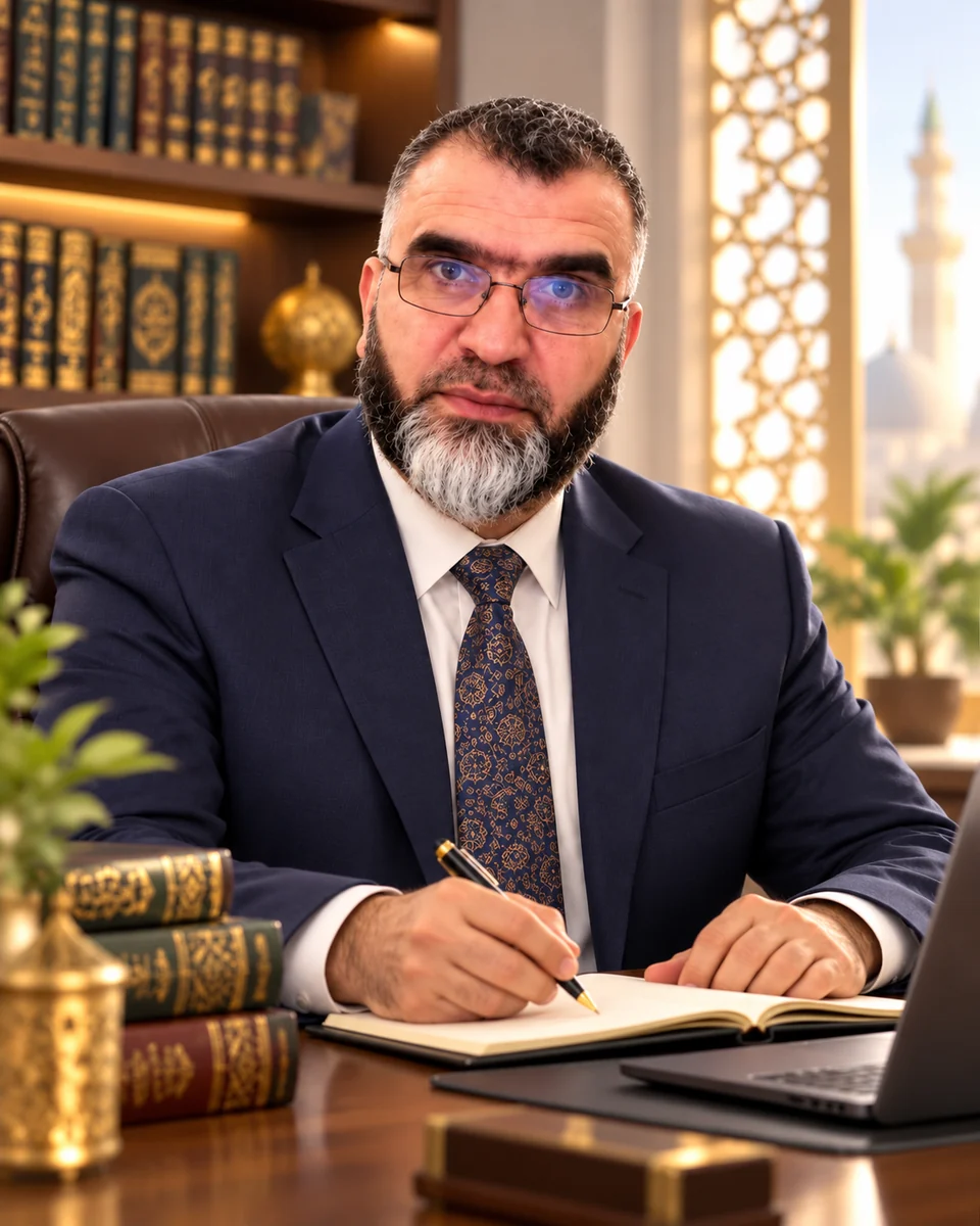 Le Dr Mazen Al-Assad à son bureau
